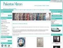 Tablet Screenshot of pinkertonmirrors.co.uk